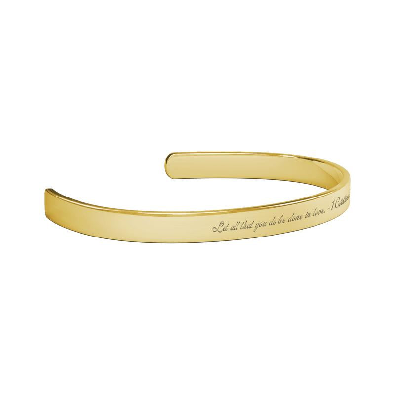 1 Corinthians 16:14 Cuff Daily Bible Bracelet Verse