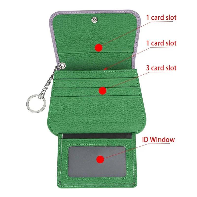 Royal Bagger Multi-Card Slots Short Wallet, Genuine Leather Credit Card Holder, RFID Blocking Card Coin Purse with Keychain 1943