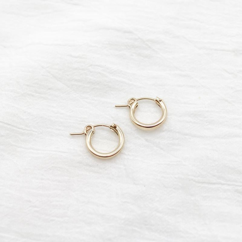 Arcadia Hoops - 14K Gold Filled Hinge Hoops