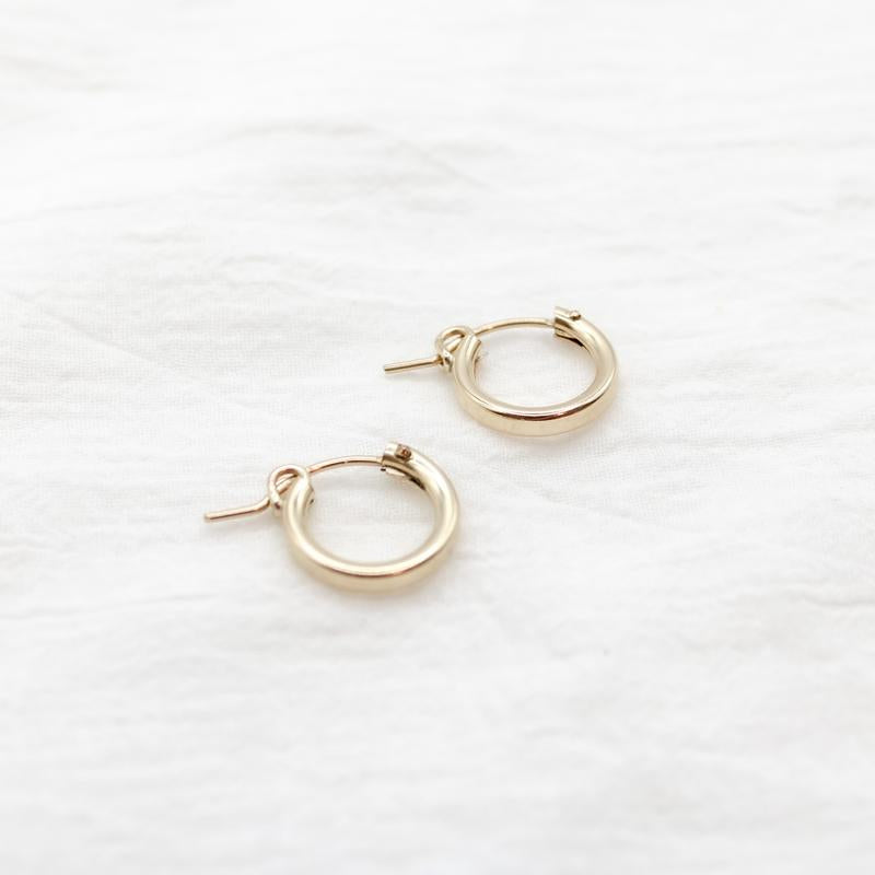 Arcadia Hoops - 14K Gold Filled Hinge Hoops