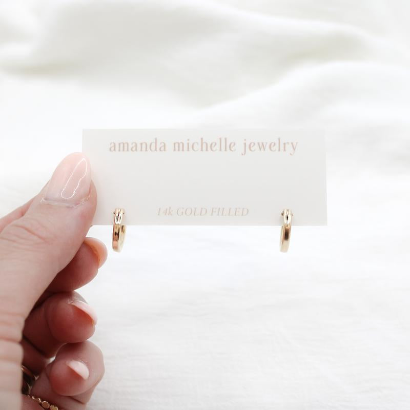 Arcadia Hoops - 14K Gold Filled Hinge Hoops